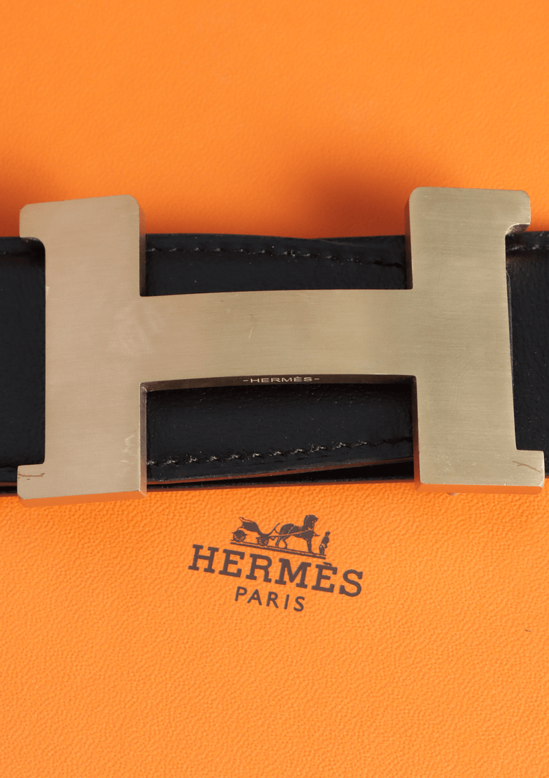 REVERSIBLE H BUCKLE BELT 90