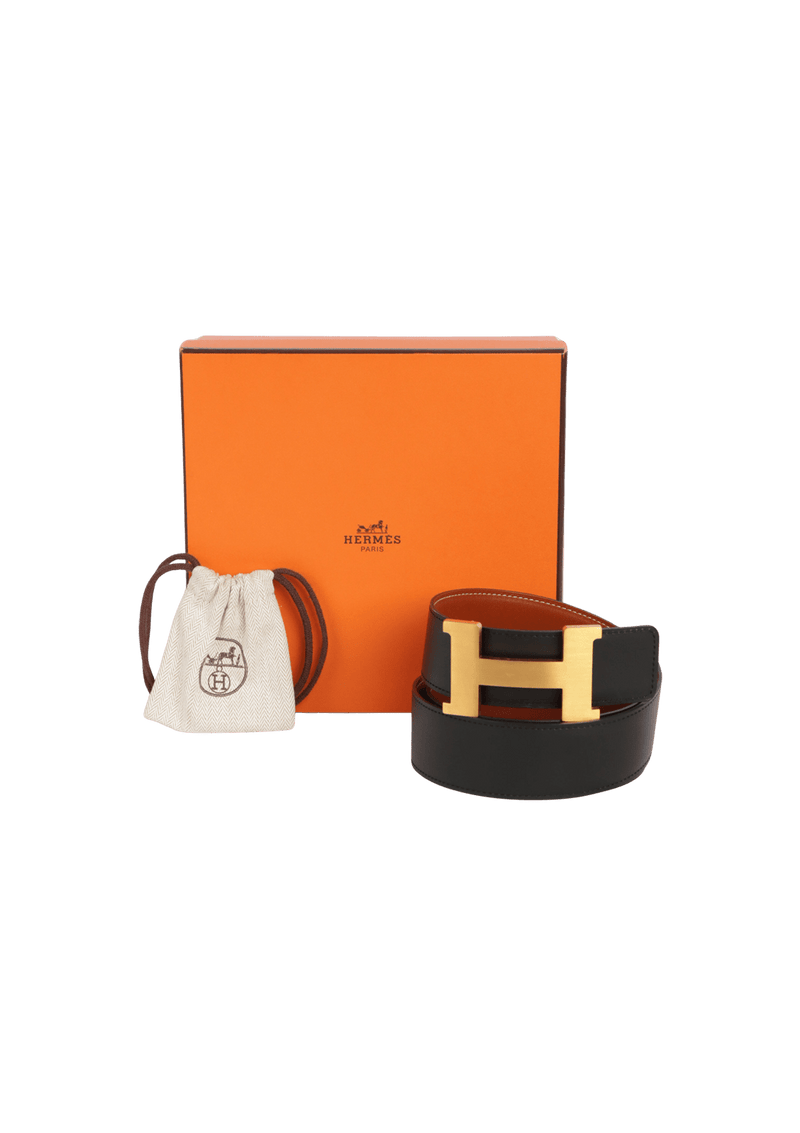 REVERSIBLE H BUCKLE BELT 80