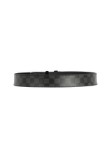 DAMIER GRAPHITE INITIALES BELT 95