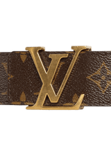 CINTO LOUIS VUITTON MONOGRAM LV INITIALES REVERSIBLE BELT 80 PRETO ORIGINAL  – Gringa