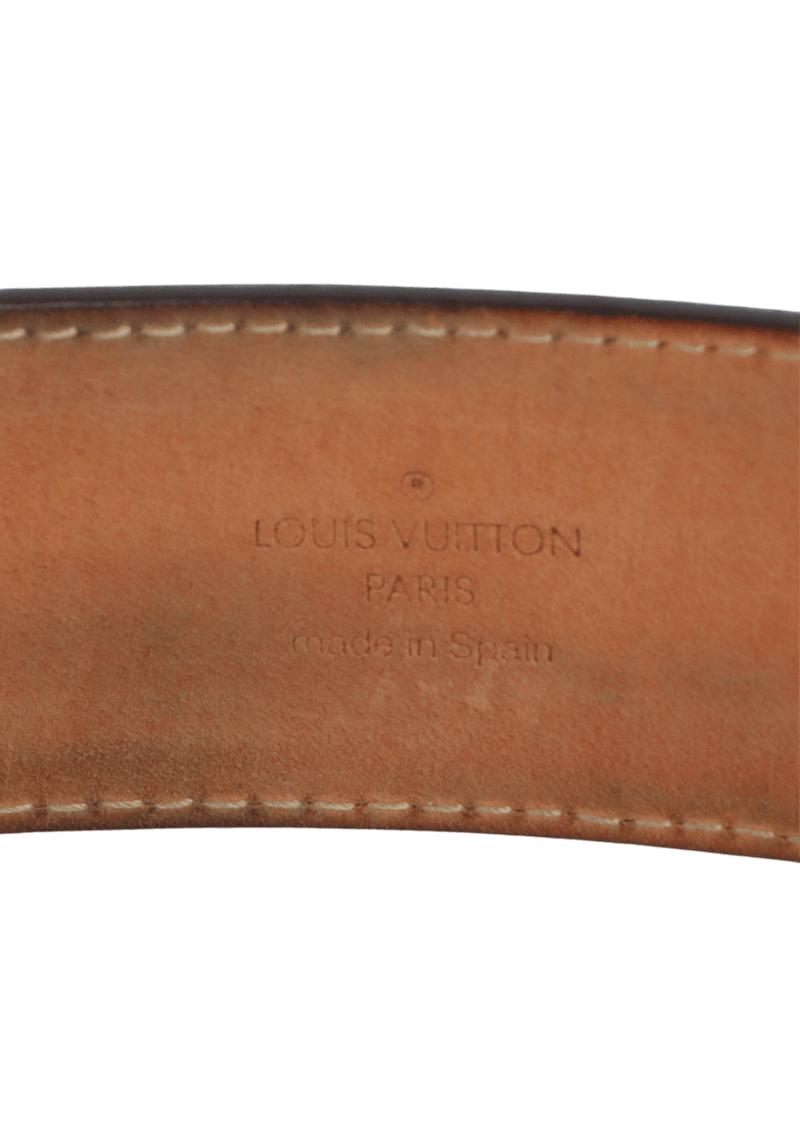 CINTO LOUIS VUITTON MONOGRAM LV INITIALES REVERSIBLE BELT 80 PRETO ORIGINAL  – Gringa