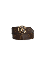 REVERSIBLE LV CIRCLE 35MM BELT 85