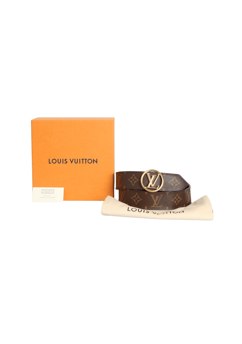 REVERSIBLE LV CIRCLE 35MM BELT 85