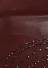 LEATHER STUDDED CLUTCH