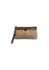 GG CANVAS D-RING WRISTLET