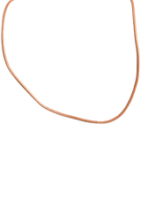 LEATHER AND GOLD NECKLACE