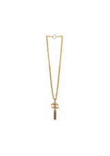 ETRUSCAN CC TASSEL CHAIN NECKLACE