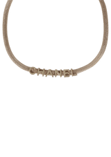 MESH LOGO CHOKER NECKLACE