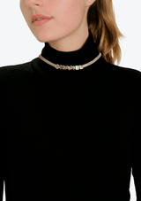 MESH LOGO CHOKER NECKLACE