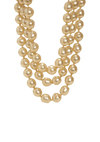 VINTAGE TRIPLE STRAND PEARL NECKLACE