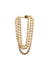 VINTAGE TRIPLE STRAND PEARL NECKLACE