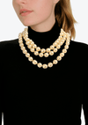 VINTAGE TRIPLE STRAND PEARL NECKLACE