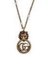 LION HEAD DOUBLE G NECKLACE