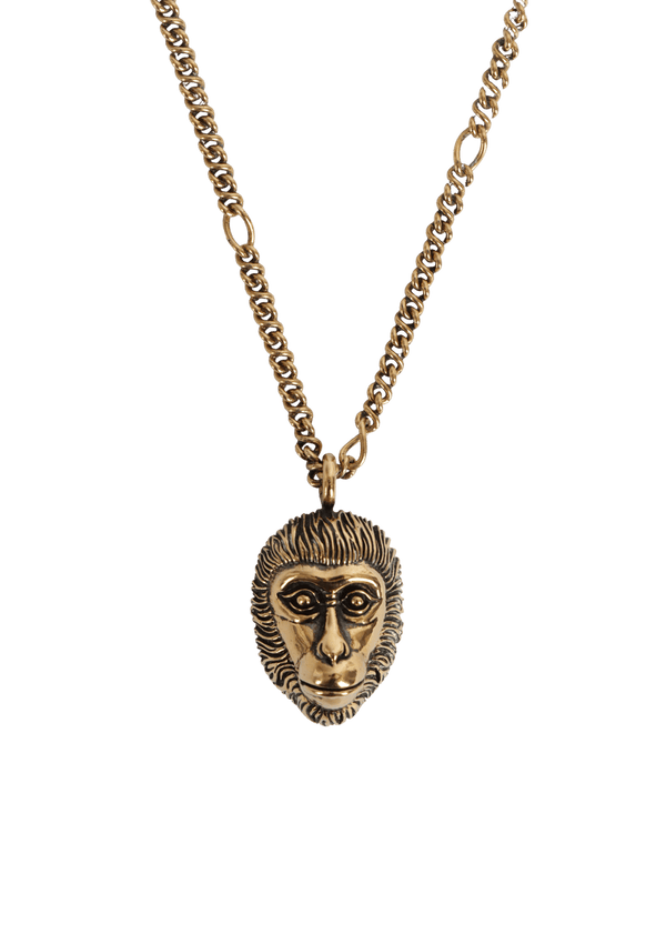 MONKEY HEAD PENDANT NECKLACE