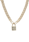 LOCKE & CURB LINK CHAIN NECKLACE