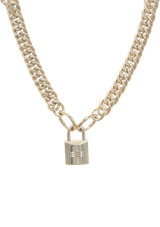 LOCKE & CURB LINK CHAIN NECKLACE