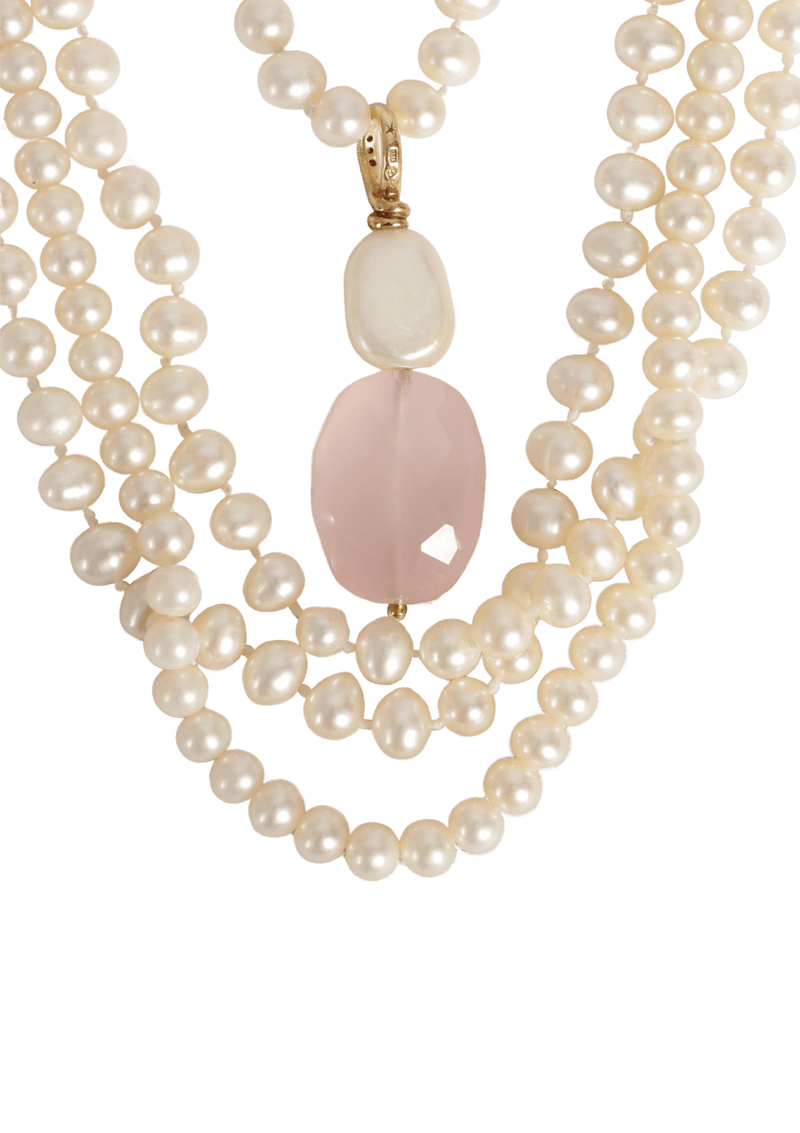 MISCIGENS CB PEARL 18K NECKLACE