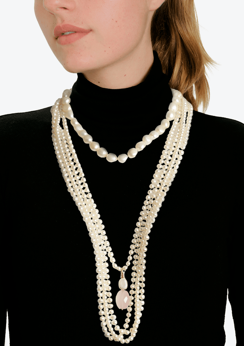 MISCIGENS CB PEARL 18K NECKLACE