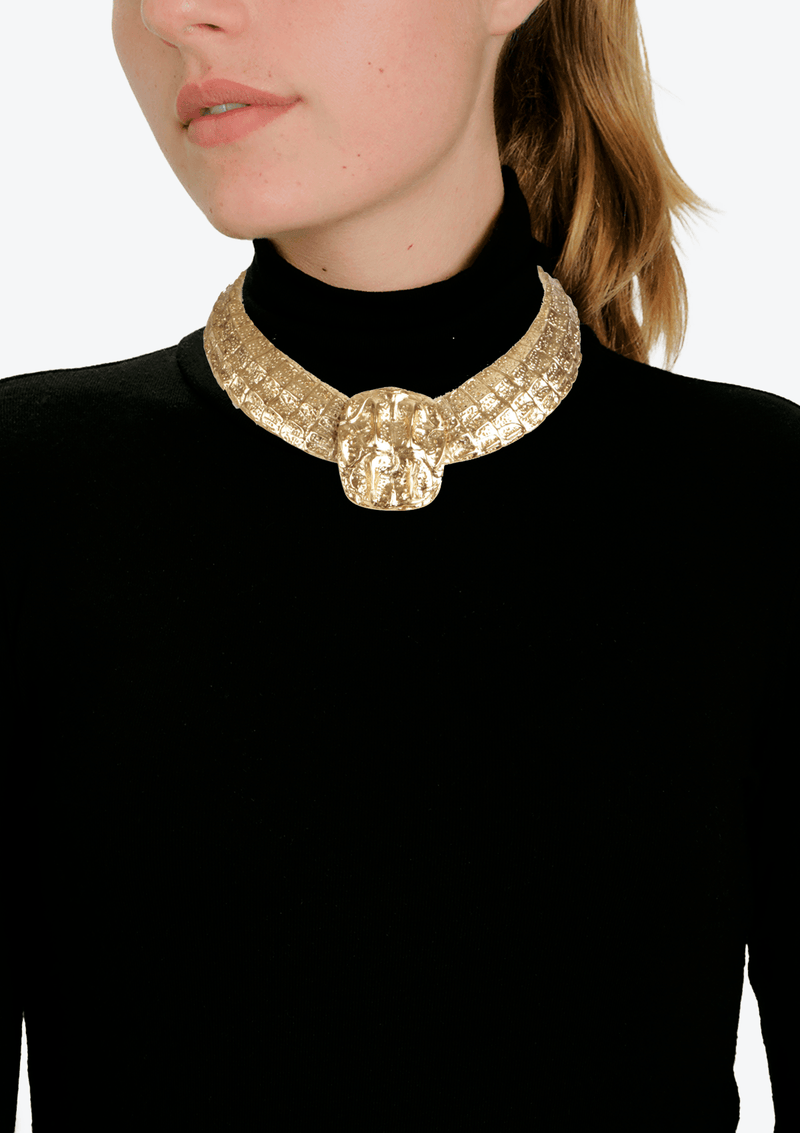 VINTAGE CROC CHOKER