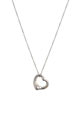 ELSA PERETTI OPEN HEART SILVER NECKLACE