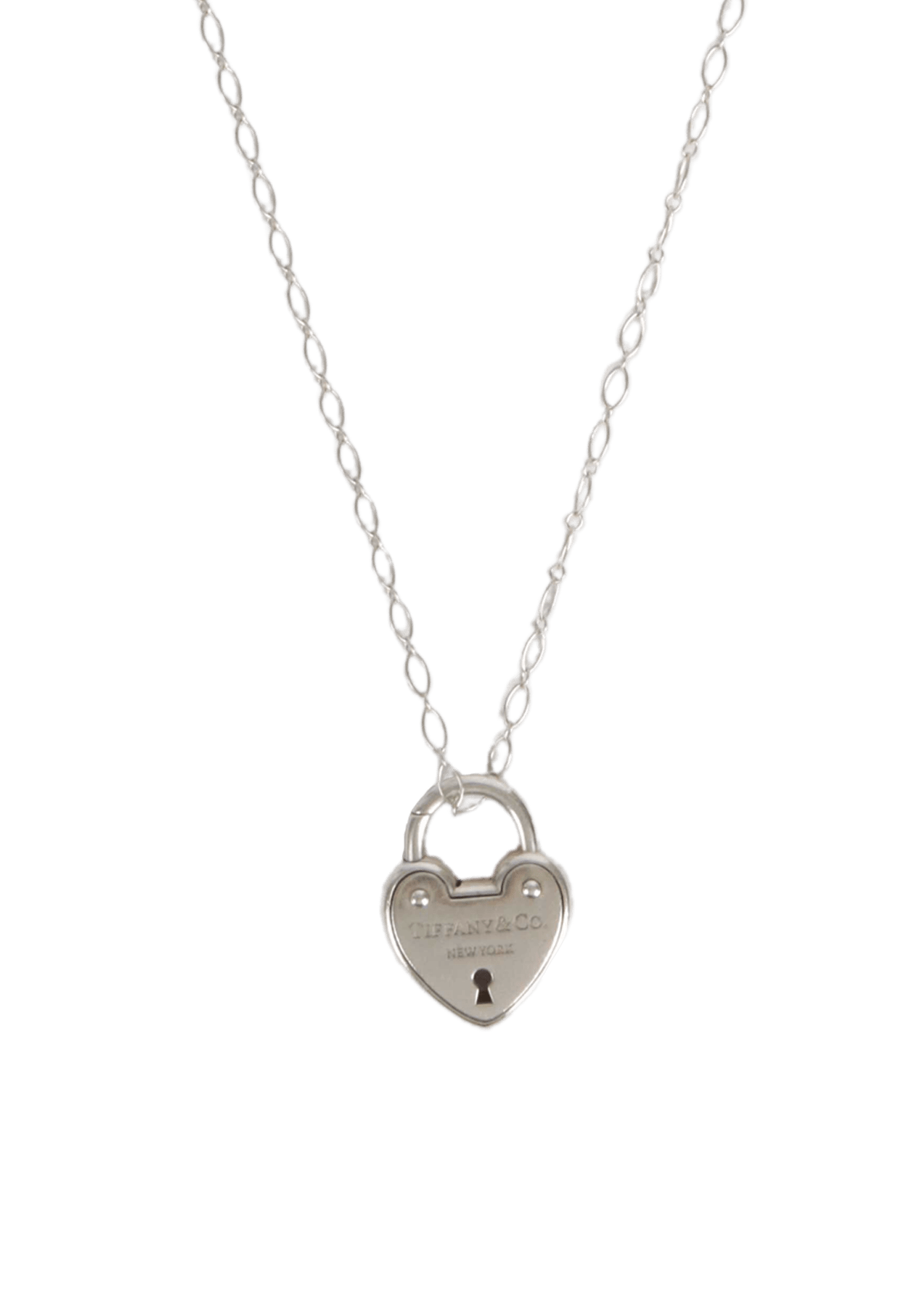 アクセサリー Tiffany & Co. Heart Lock Necklace 925 COLAR TIFFANY & CO HEART LOCK NECKLACE PRATA ORIGINAL – Gringa
