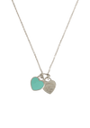 "RETURN TO TIFFANY" DOUBLE HEART TAG NECKLACE