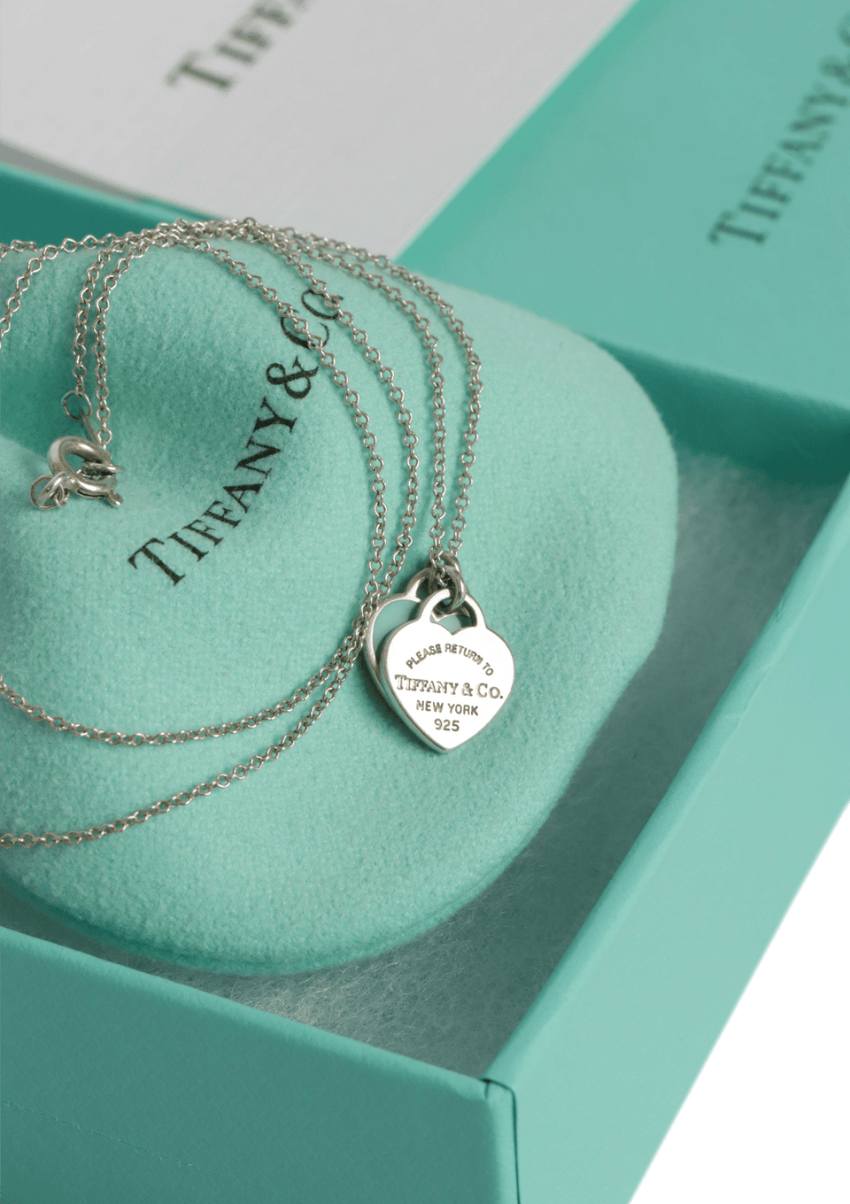 "RETURN TO TIFFANY" DOUBLE HEART TAG NECKLACE