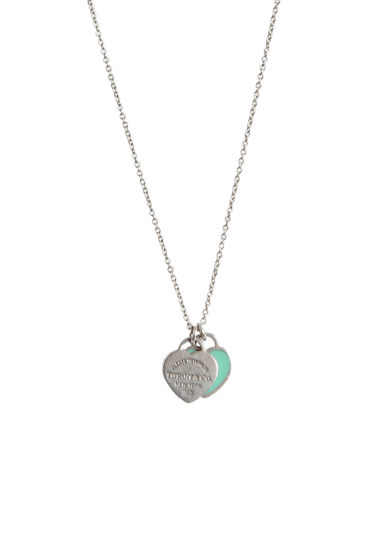 "RETURN TO TIFFANY" DOUBLE HEART TAG NECKLACE