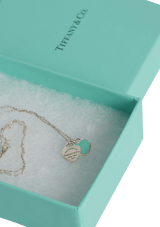 "RETURN TO TIFFANY" DOUBLE HEART TAG NECKLACE