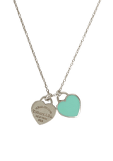 "RETURN TO TIFFANY" DOUBLE HEART TAG NECKLACE