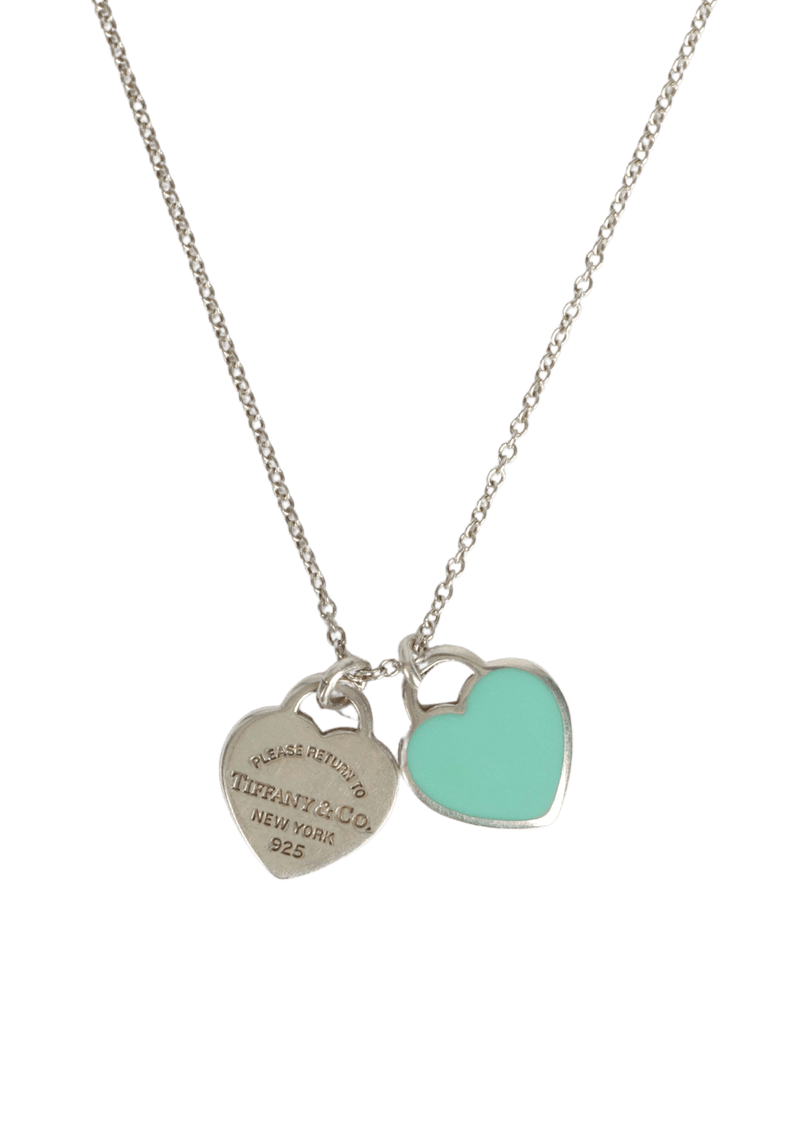 "RETURN TO TIFFANY" DOUBLE HEART TAG NECKLACE