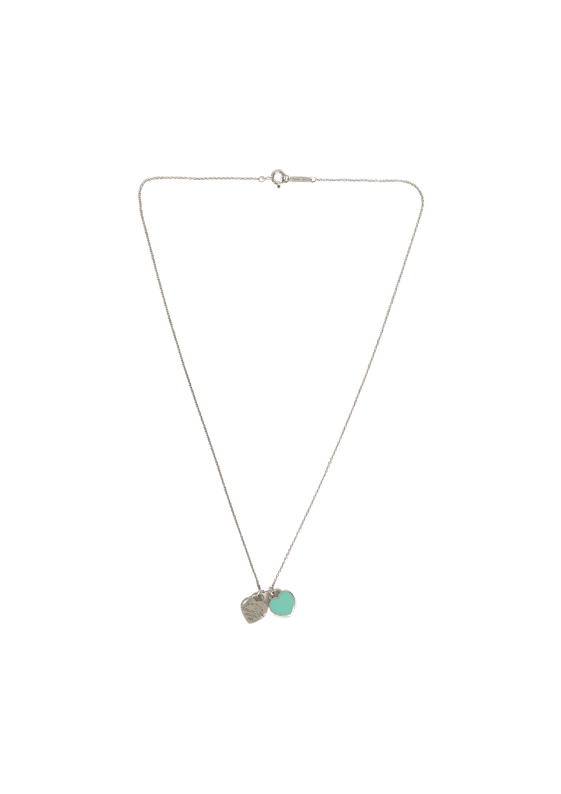 "RETURN TO TIFFANY" DOUBLE HEART TAG NECKLACE