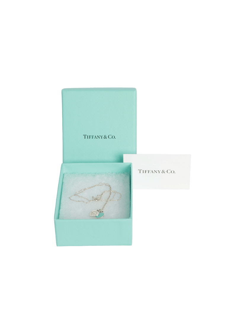 "RETURN TO TIFFANY" DOUBLE HEART TAG NECKLACE