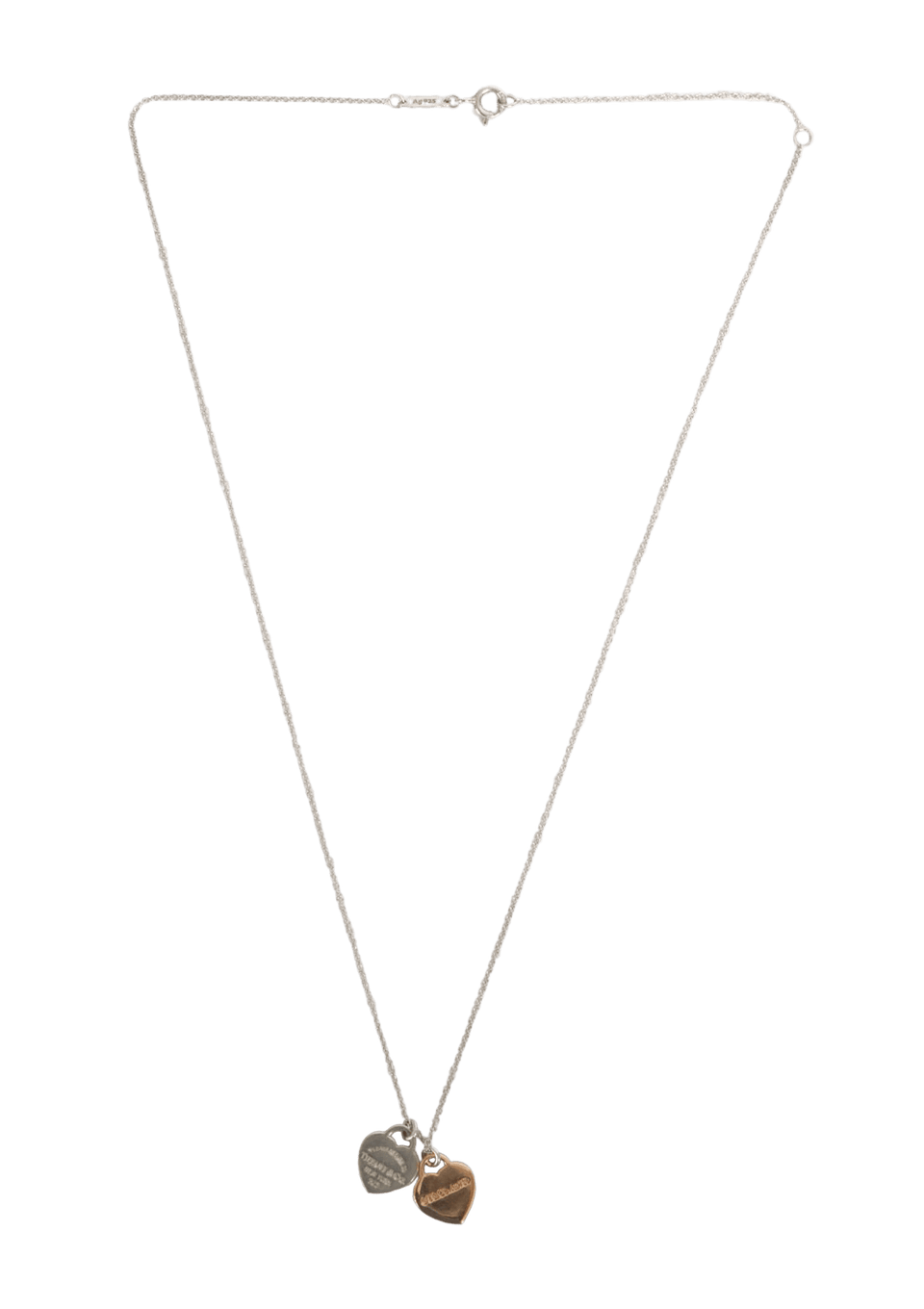 ''RETURN TO TIFFANY'' DOUBLE HEART 18K NECKLACE