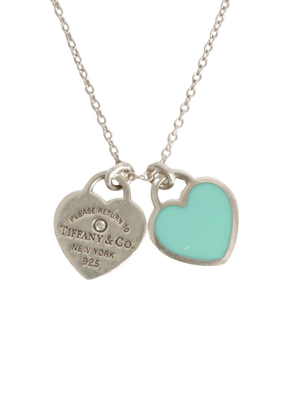 COLAR TIFFANY & CO. ''RETURN TO TIFFANY'' DOUBLE HEART NECKLACE 0