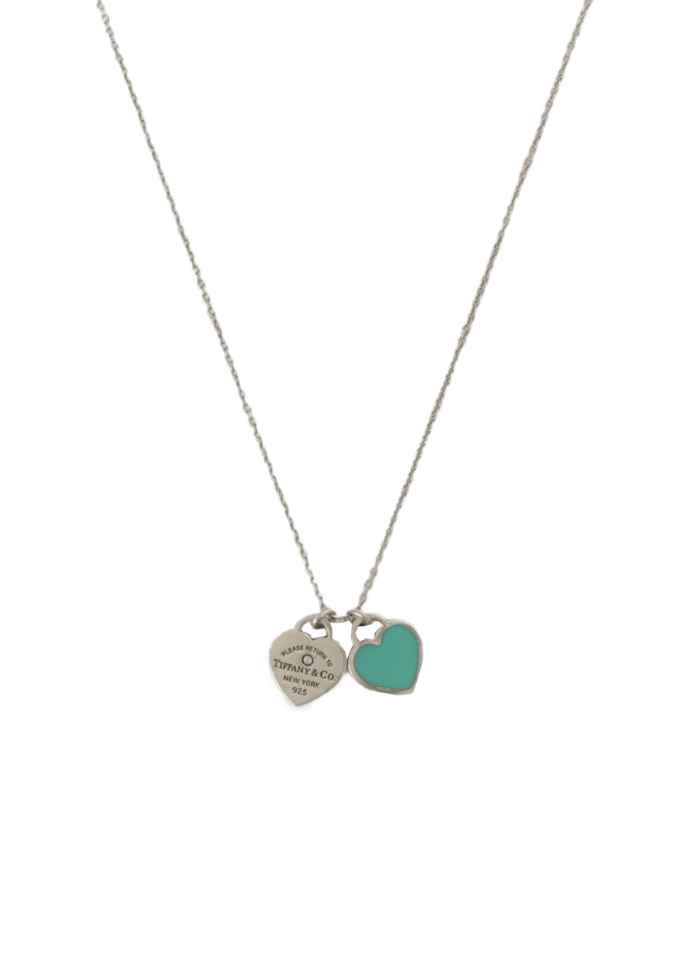 ''RETURN TO TIFFANY'' DOUBLE HEART NECKLACE 0,01 CT