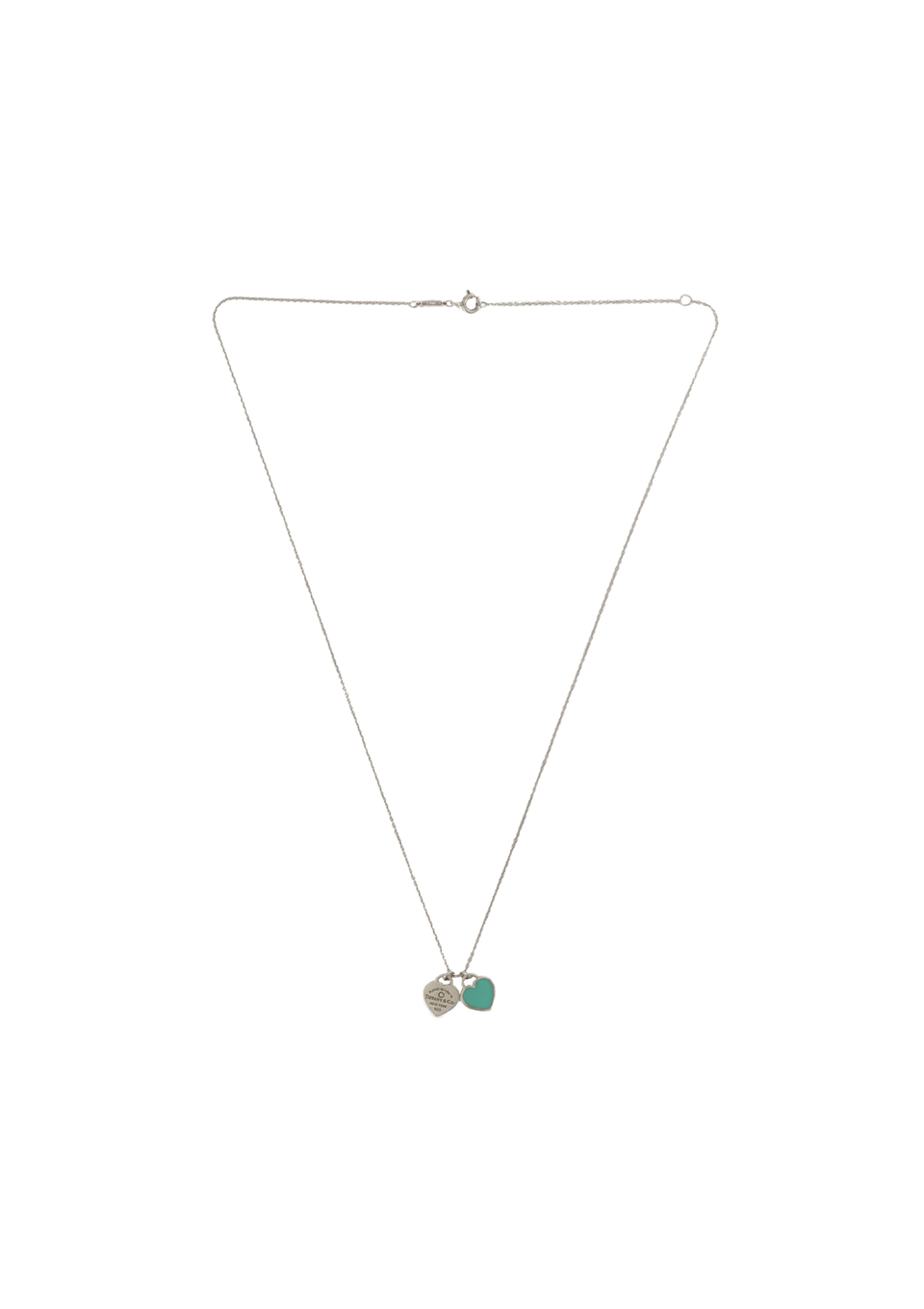 ''RETURN TO TIFFANY'' DOUBLE HEART NECKLACE 0,01 CT
