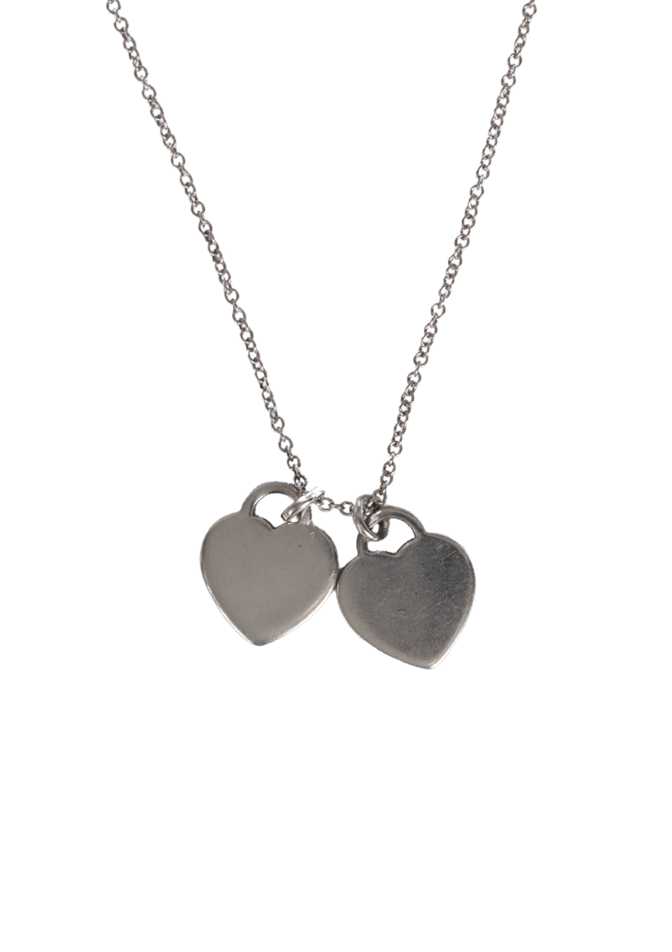 ''RETURN TO TIFFANY'' MINI DOUBLE HEART NECKLACE