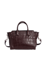 CROCODILE EMBOSSED SWAGGER BAG