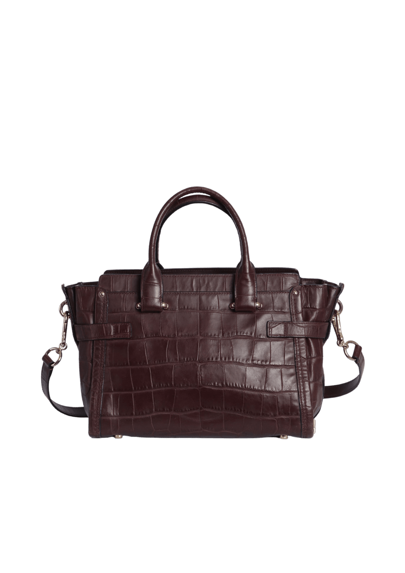 CROCODILE EMBOSSED SWAGGER BAG