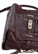 CROCODILE EMBOSSED SWAGGER BAG