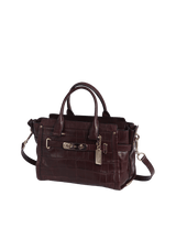 CROCODILE EMBOSSED SWAGGER BAG