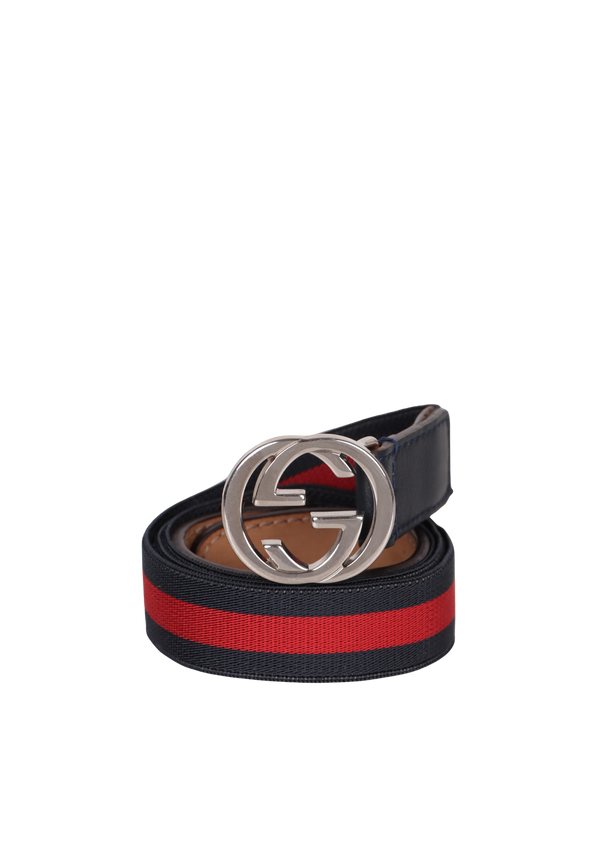 INTERLOCKING G WEB KIDS BELT 65