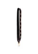 LEATHER CRYSTAL FLOWER STRAP