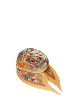 PLISSE SILK SCARF