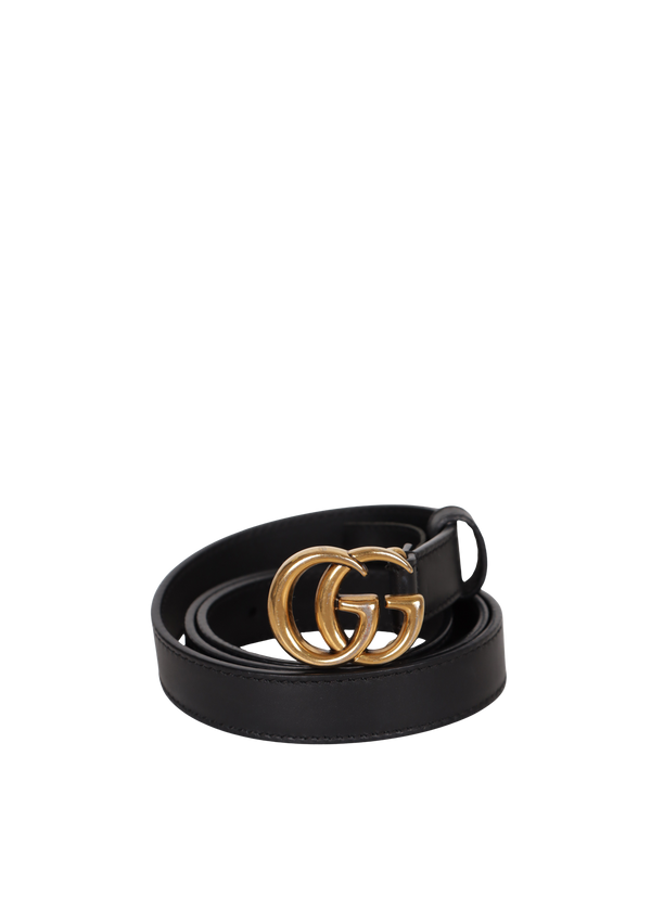 DOUBLE G LOGO THIN BELT