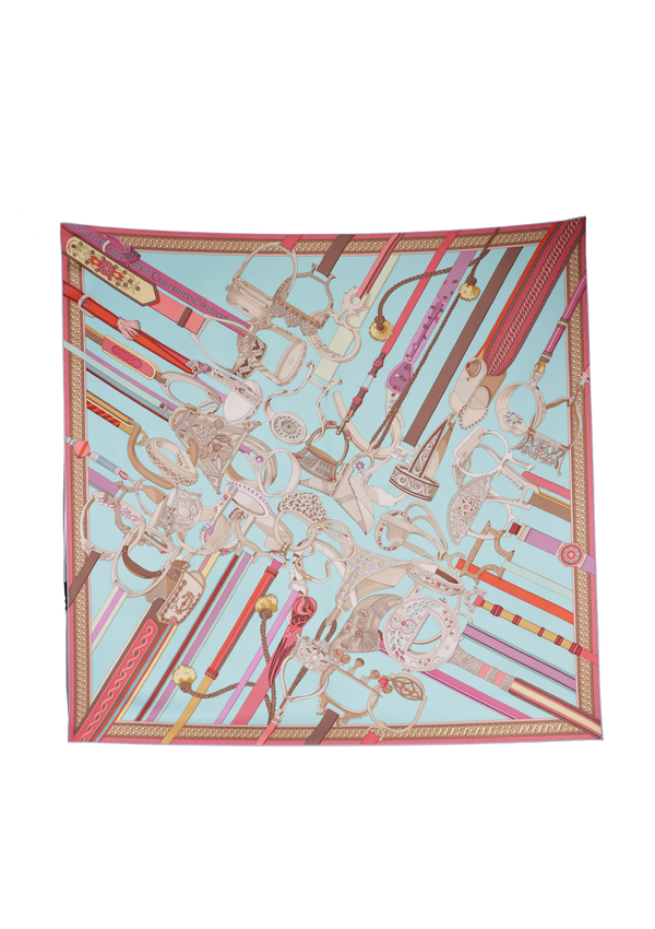 CONCOURS D'ETRIERS PRINTED SILK SCARF