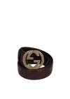 GUCCISSIMA INTERLOCKING G LOGO BELT