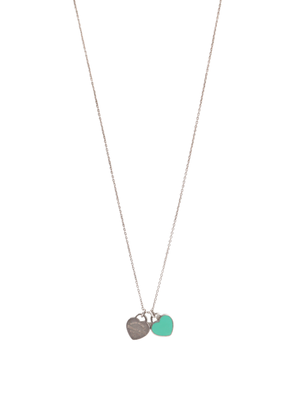 ''RETURN TO TIFFANY'' DOUBLE HEART 18K NECKLACE