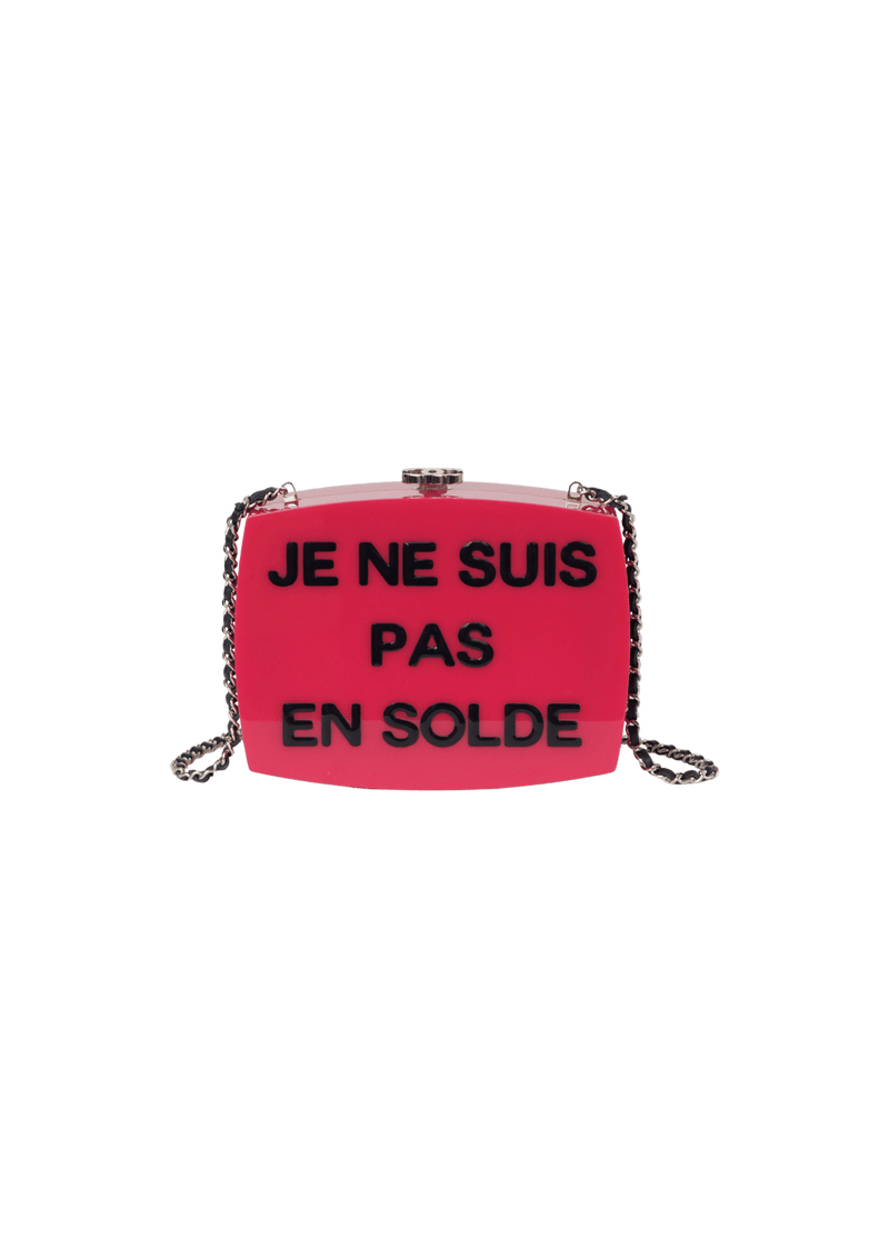 JE NE SUIS PAS EN SOLDE MINAUDIÈRE CLUTCH